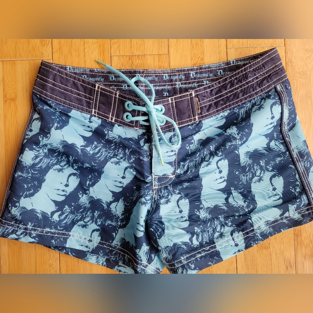 The Doors Jim Morrison Dragonfly Mini Board Shorts